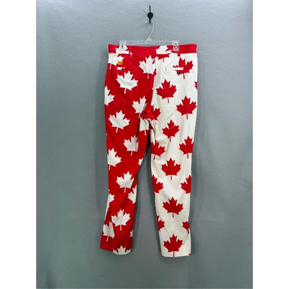 Loudmouth Canada Maple Leaf Men's Heritage Pant Size 36x32 - Picture 3 of 10